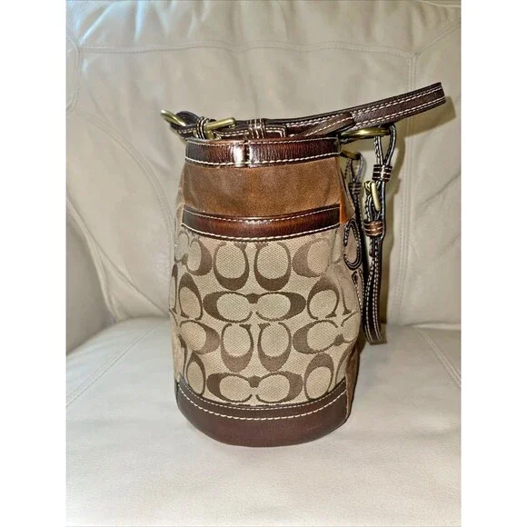 Coach Signature Patchwork Limited Edition Purse Bag F0873-F12843 Leopard VTG Y2K - Picture 4 of 16